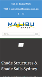 Mobile Screenshot of malibushade.com.au
